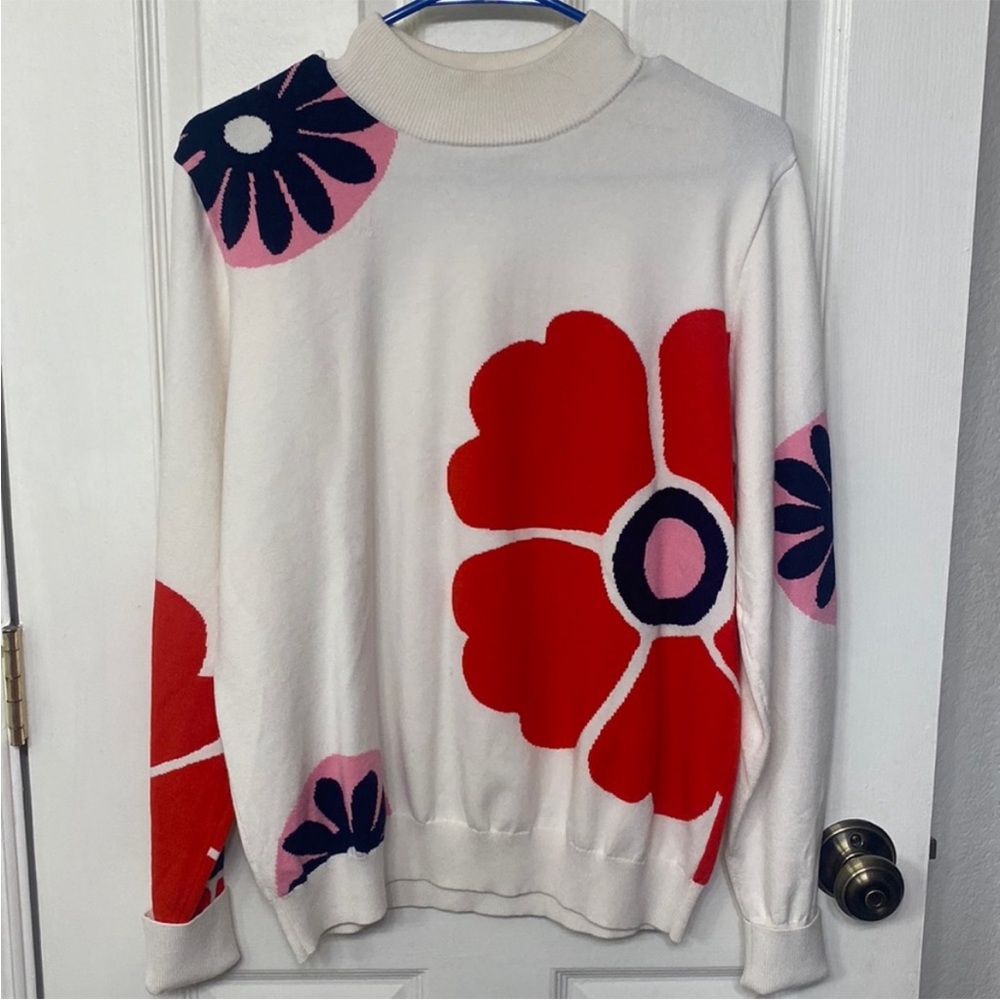 Tory Burch Viscose Mayfair Intarsia Sweater